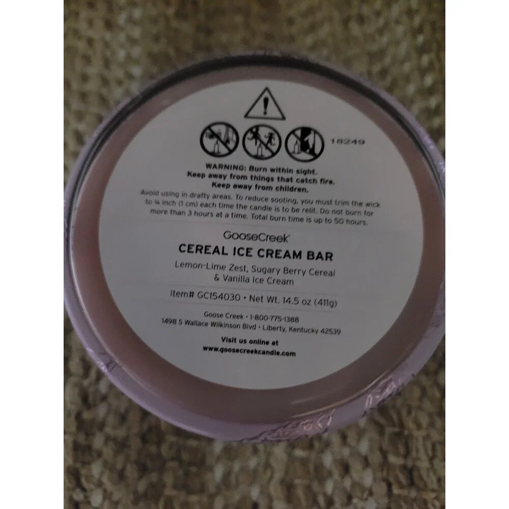 Cereal Ice Cream Bar - Goose Creek 3-wick Candle